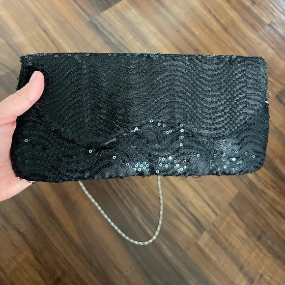 BIJOUX TERNER Sequins Shoulder Strap Evening Dress Purse Bag . - Picture 2 of 8